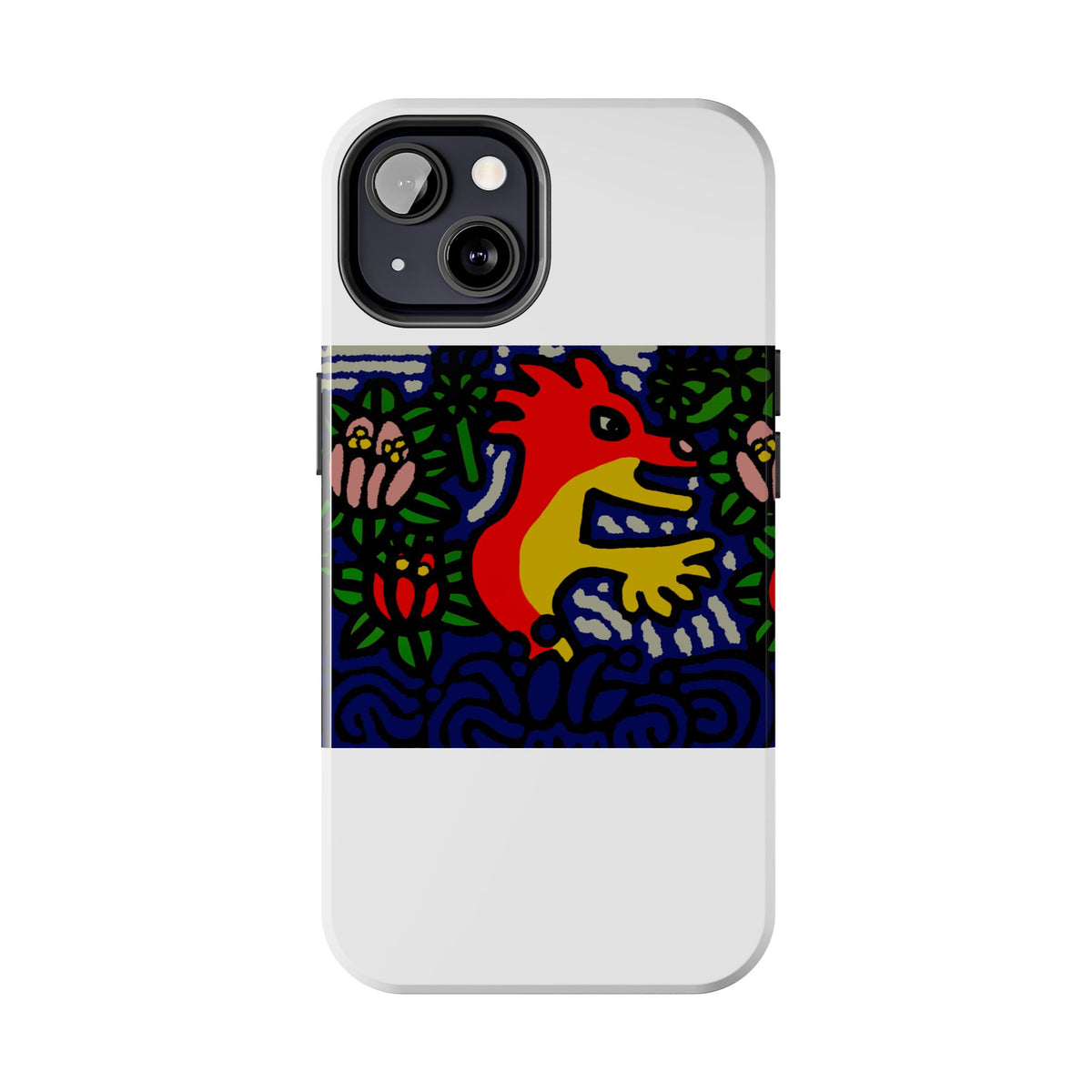 Breaking through the surface of a lotus pond Tough Phone Case