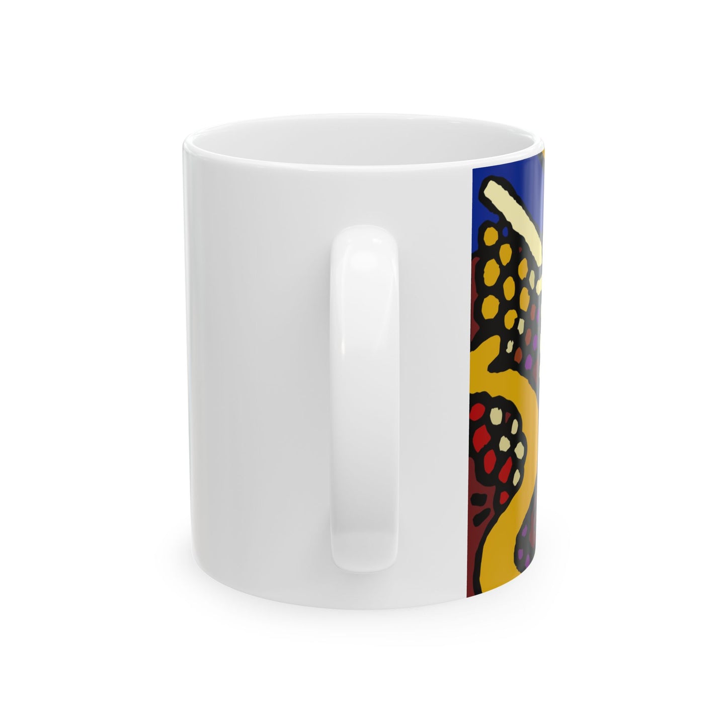 The golden snake being blessed by the fairy Ceramic Mug