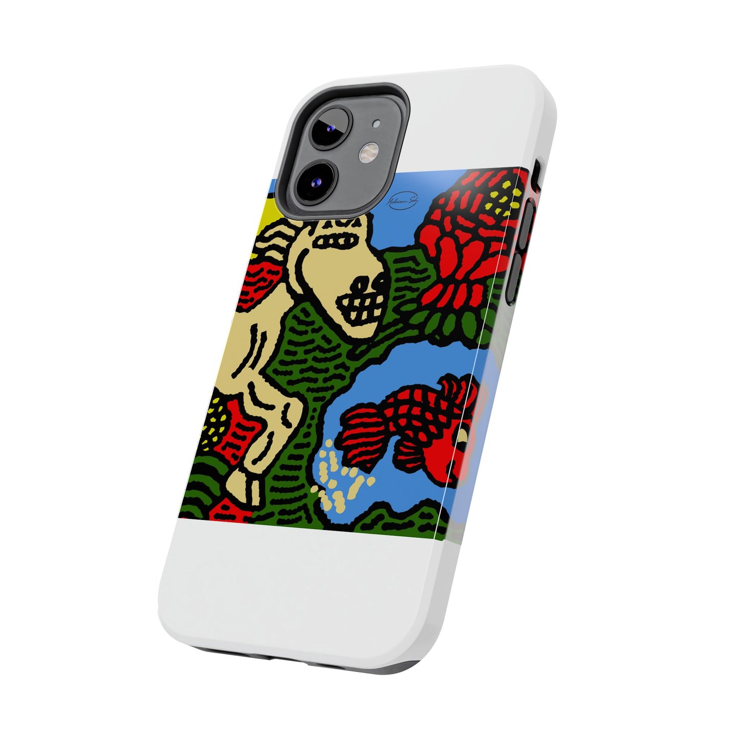 Galloping carefree through life Tough Phone Case