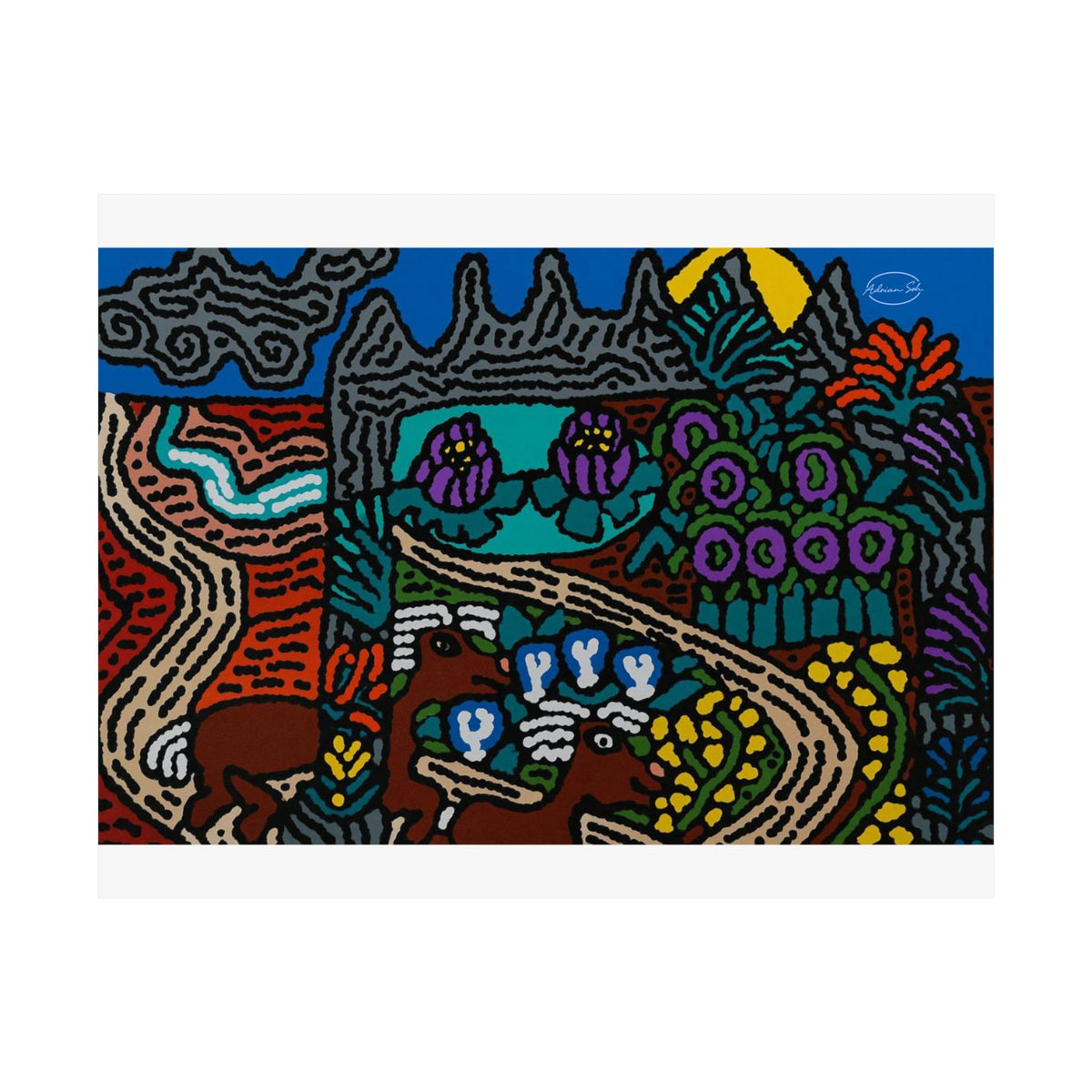 Going to the valley of hope and prosperity Matte Poster Horizontal (Small)