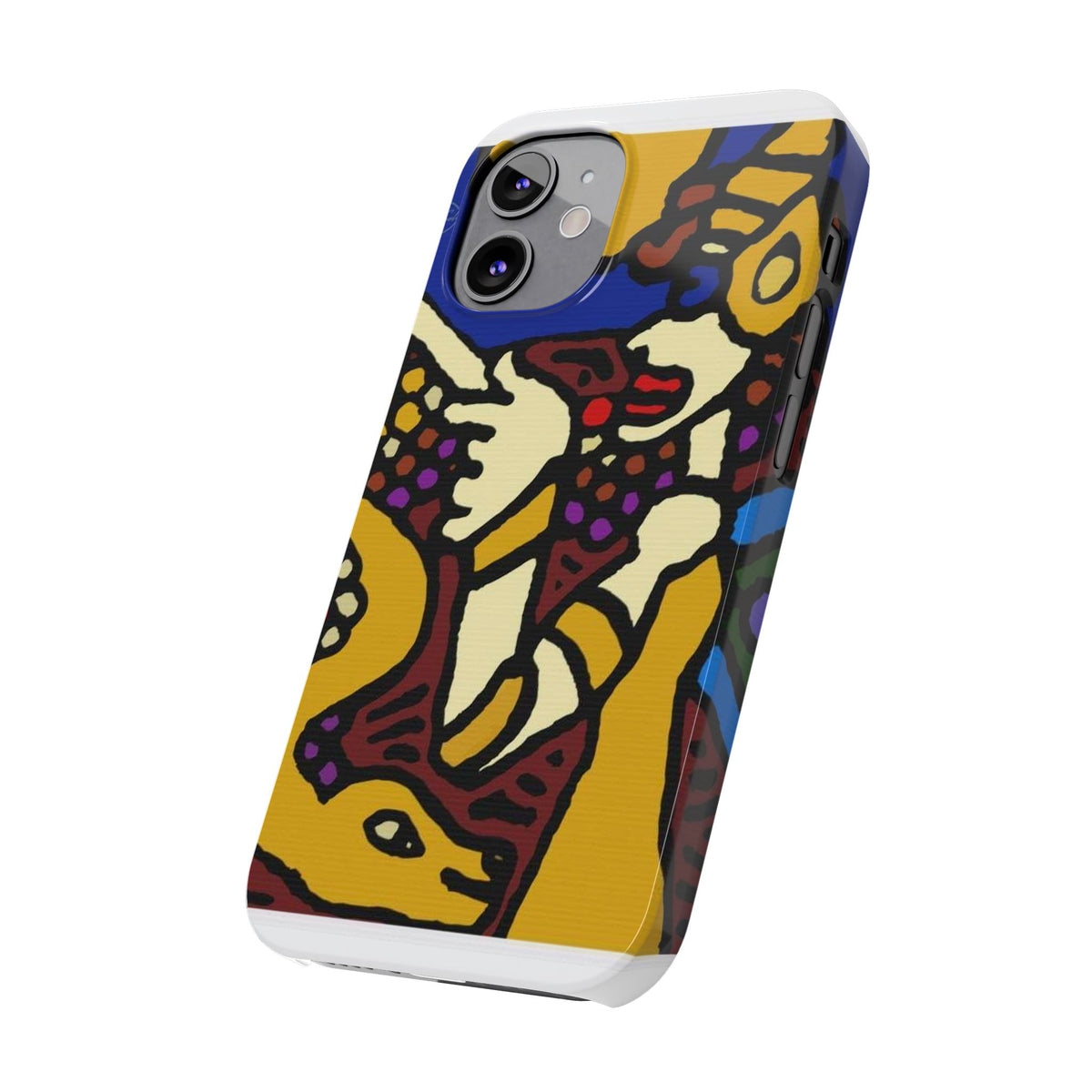 The golden snake being blessed by the fairy Slim Phone Case