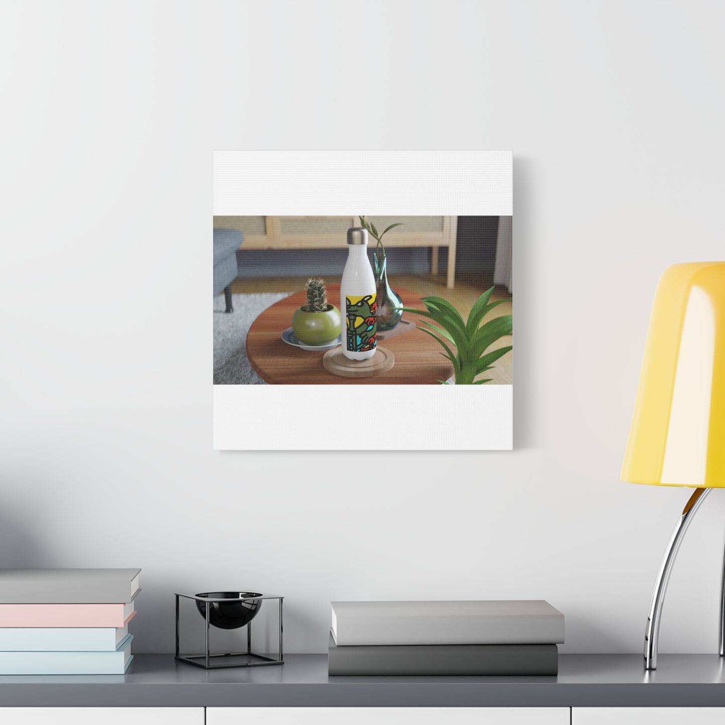 Two dragons enjoying a feast together Canvas (Small)