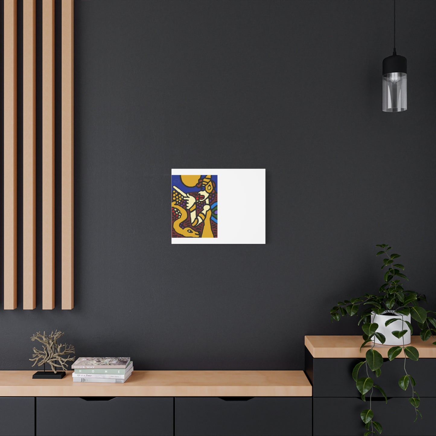 The golden snake being blessed by the fairy Canvas (Large)