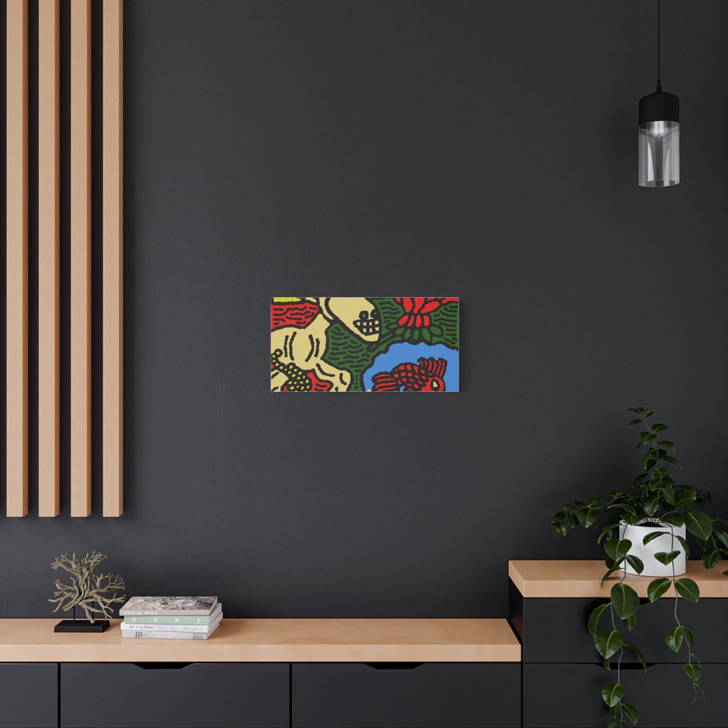 Galloping carefree through life Canvas (Large)