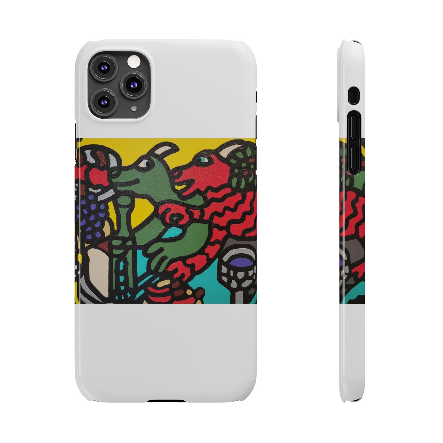 Enjoying our companionship Slim Phone Case