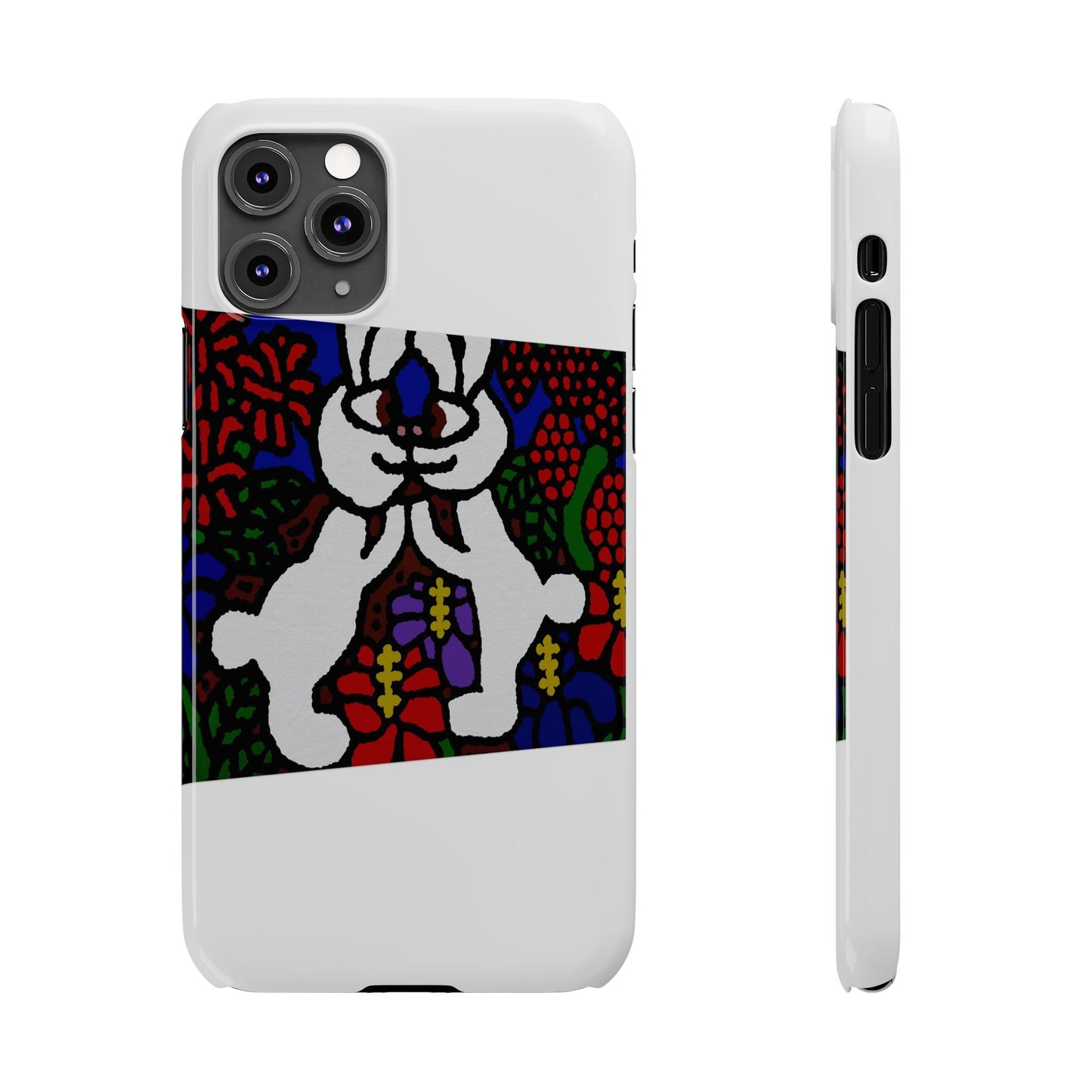 Bunnies in love Slim Phone Case