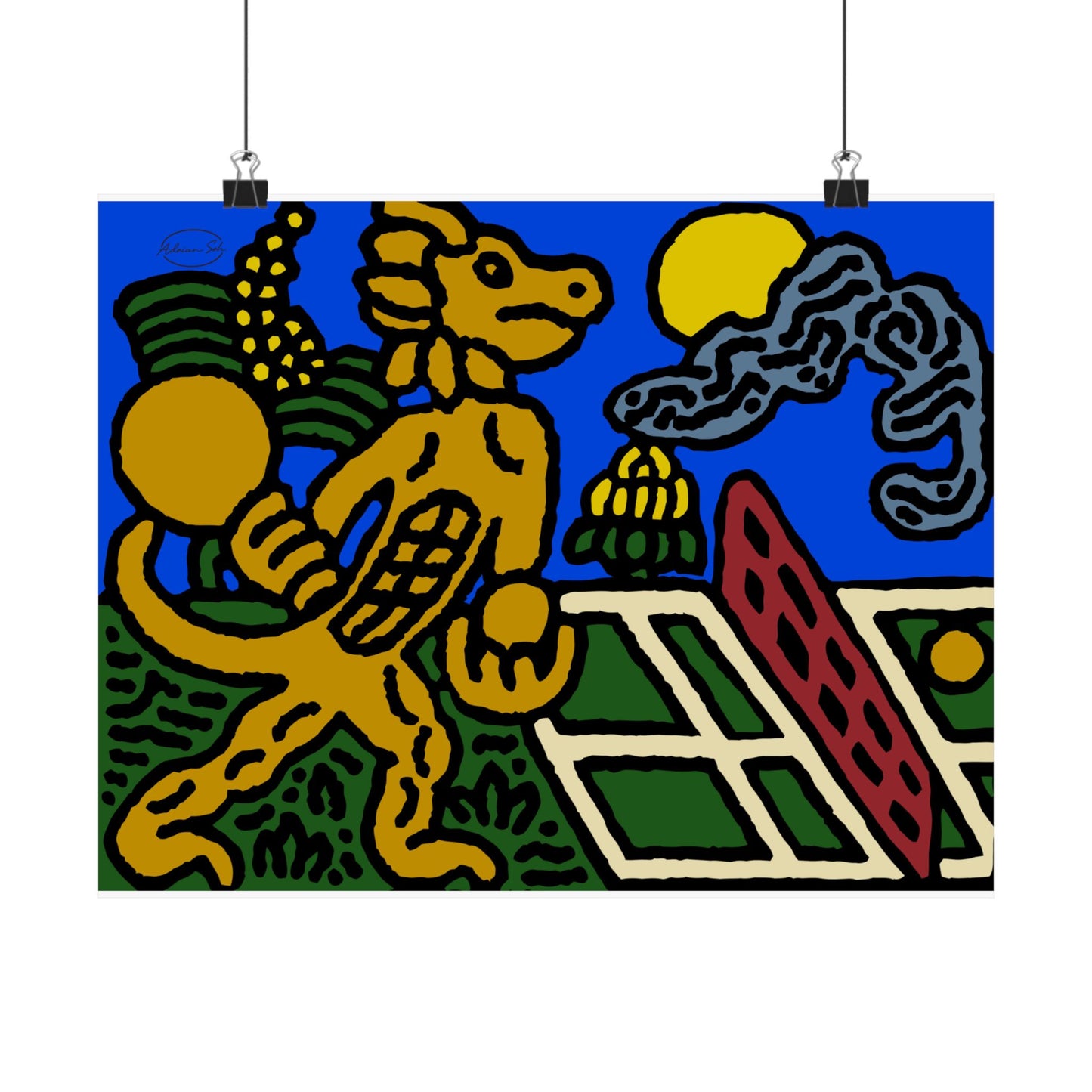 Ready for making big serves in life Matte Poster Horizontal (Small)