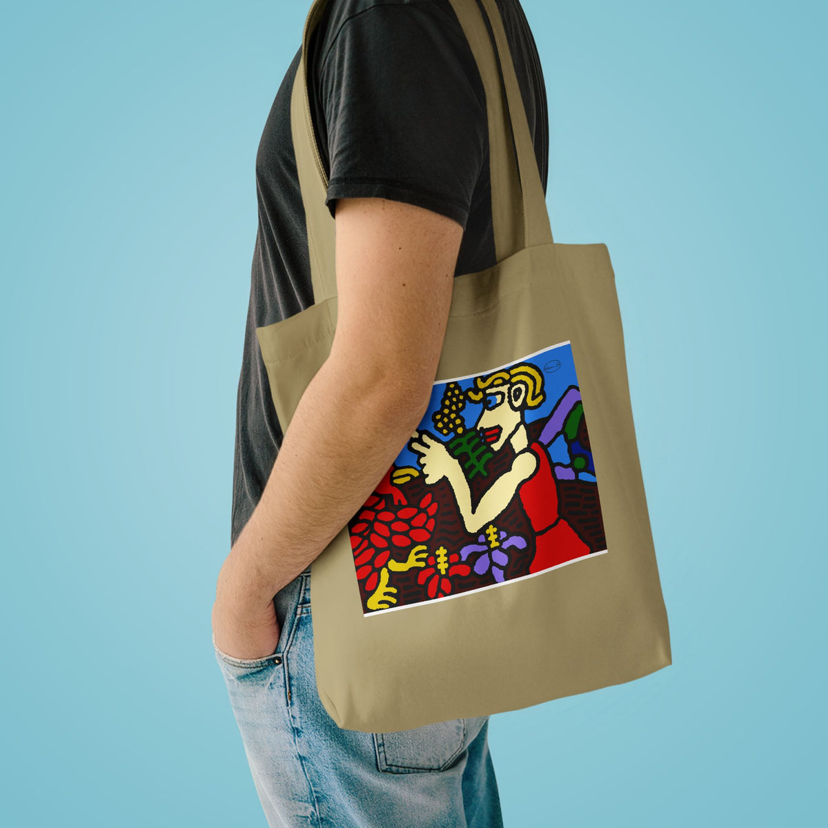 The hen gaining a blessing from a fairy Classic Tote Bag