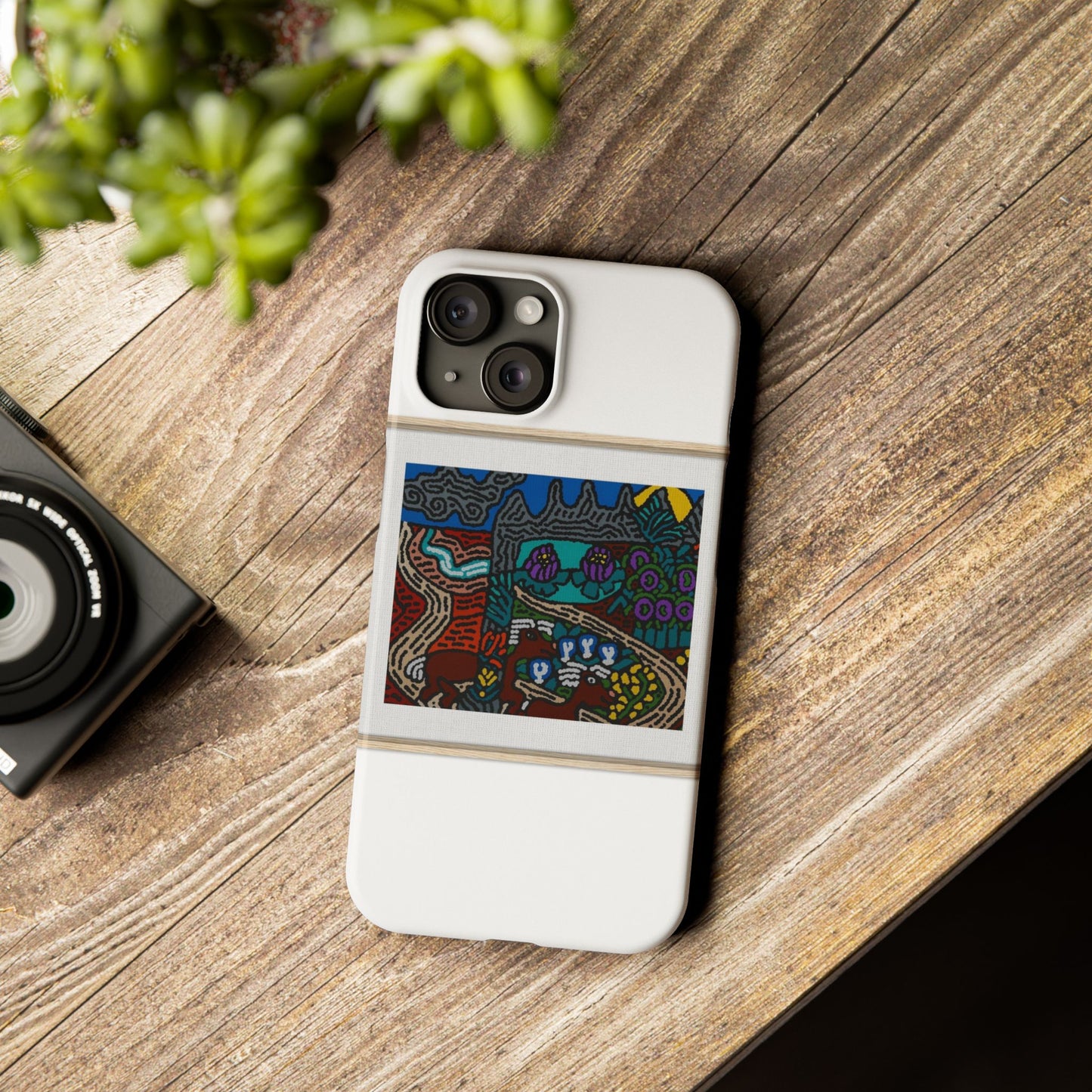Road to a Sanctuary and Oasis Slim Phone Case