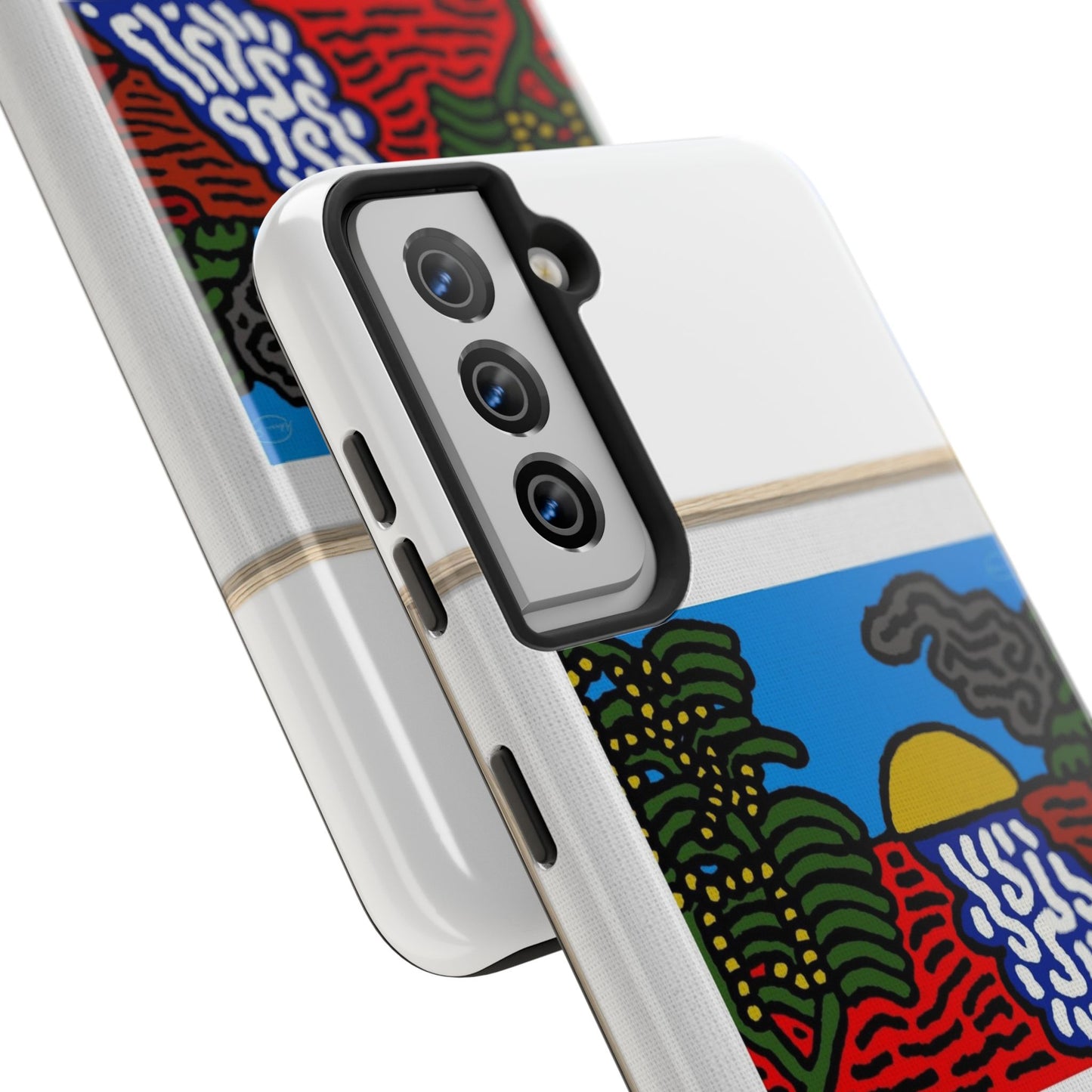 The river that joins the Australian wattle and Lebanese cedar tree in friendship Tough Phone Case