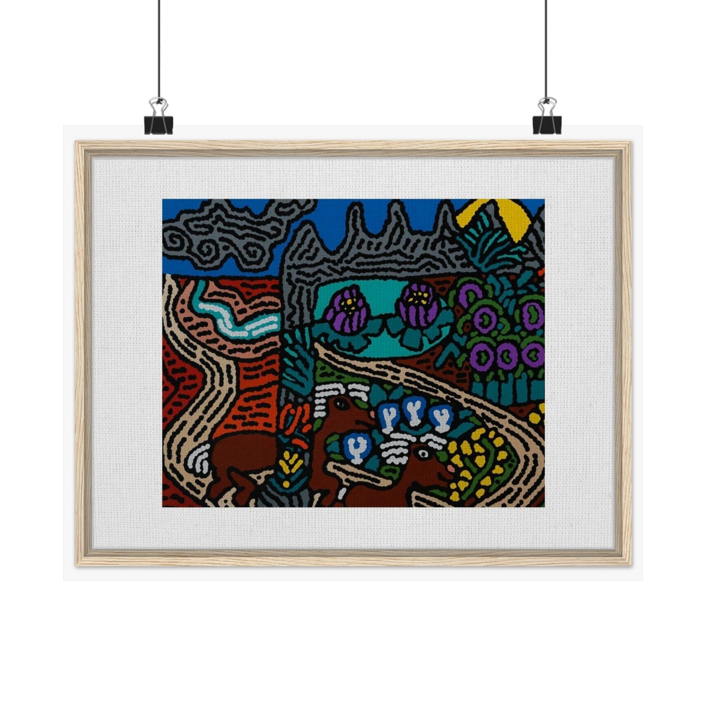 Road to a Sanctuary and Oasis Matte Poster Horizontal (Small)