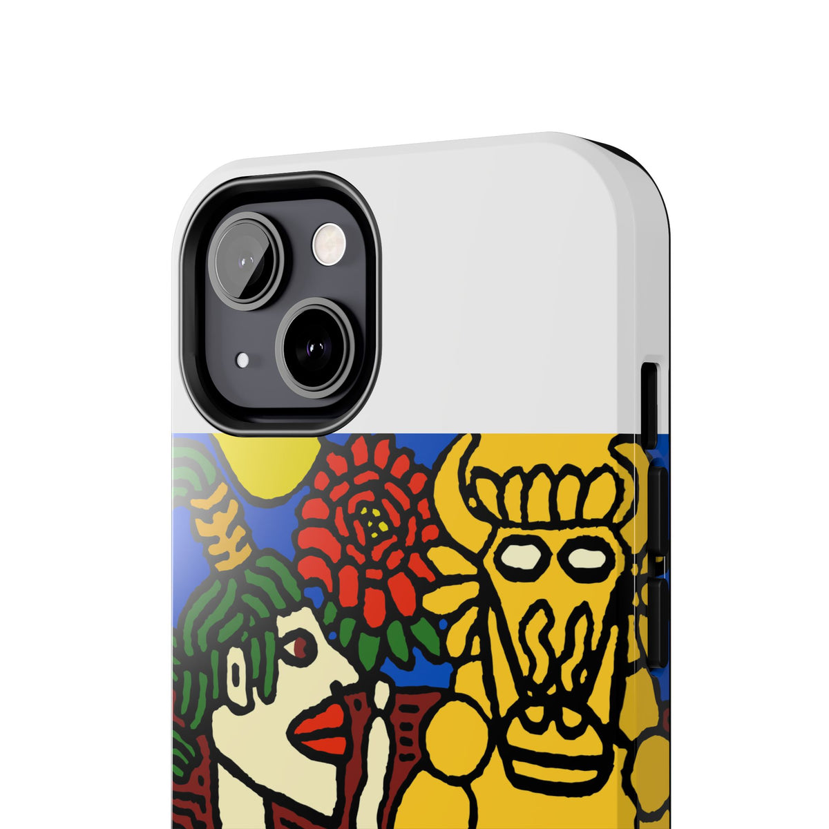The warrior hailing the mighty golden dragon Tough Phone Case