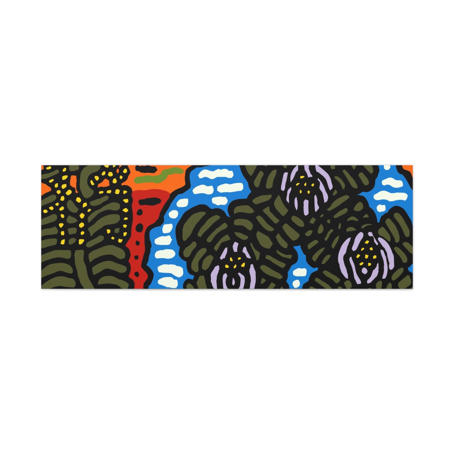 The Sri Lankan water lilies meets the Australian wattle Canvas (Large)