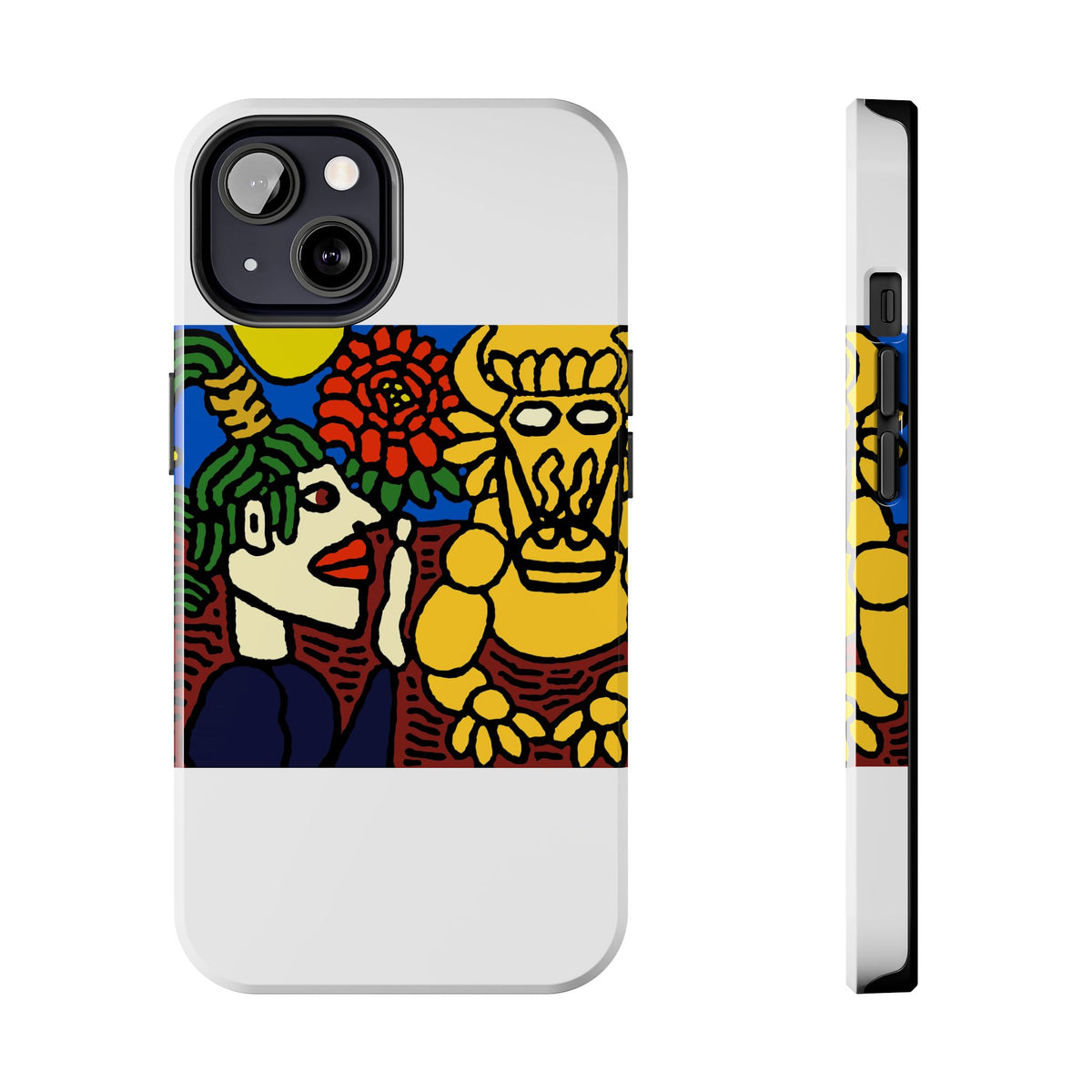 The warrior hailing the mighty golden dragon Tough Phone Case