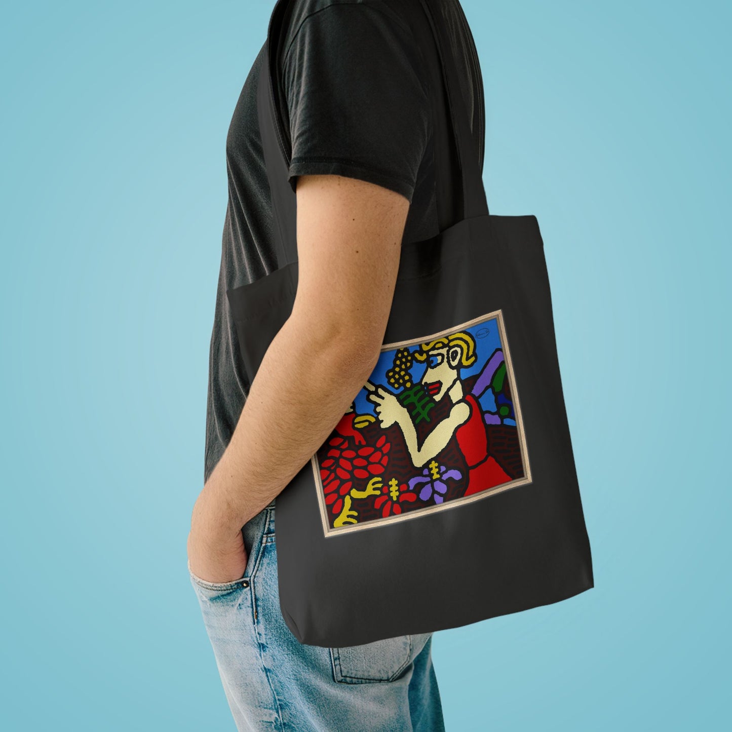 The hen gaining a blessing from a fairy Classic Tote Bag