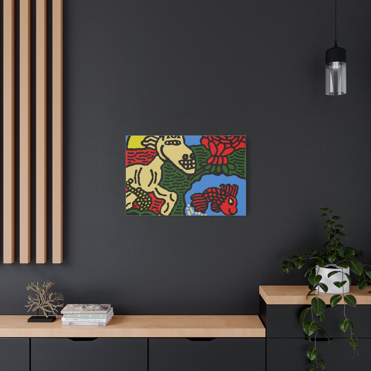 Galloping carefree through life Canvas (Large)