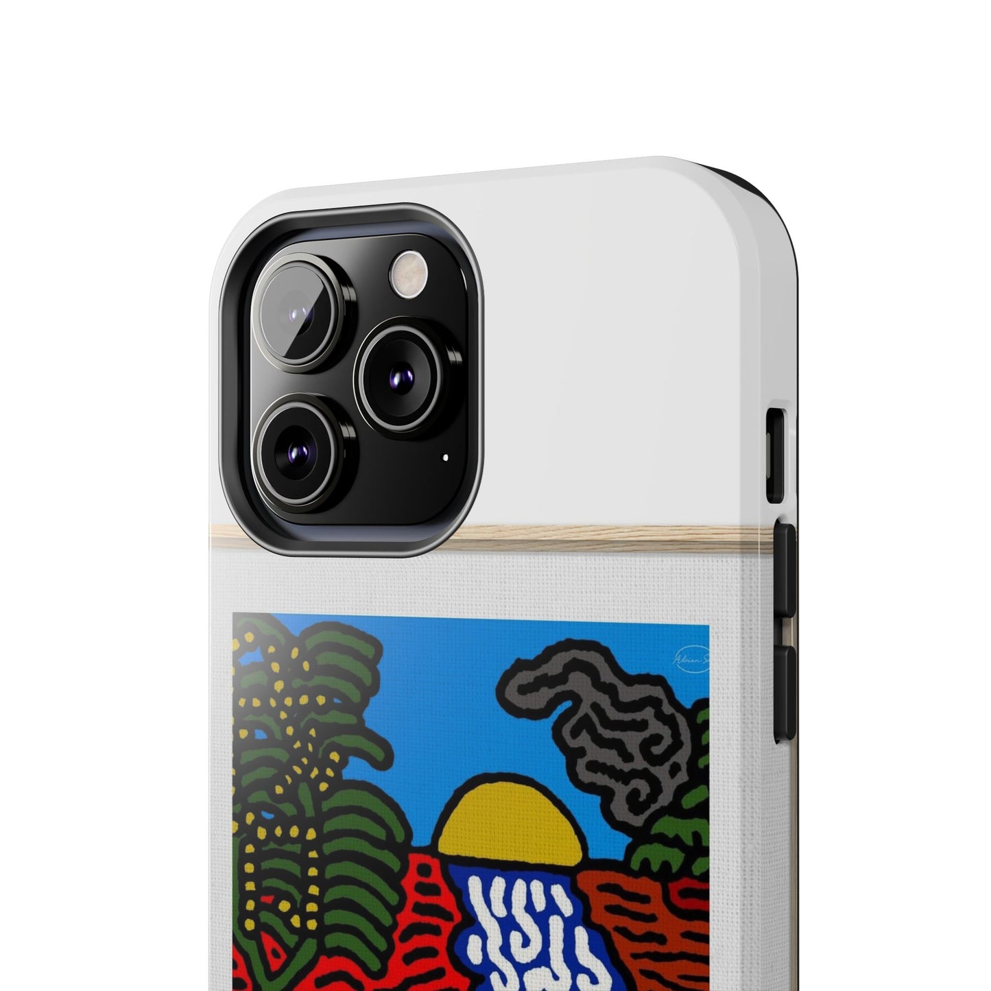 The river that joins the Australian wattle and Lebanese cedar tree in friendship Tough Phone Case