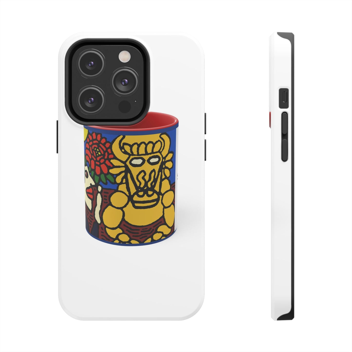 The warrior hailing the mighty golden dragon Tough Phone Case
