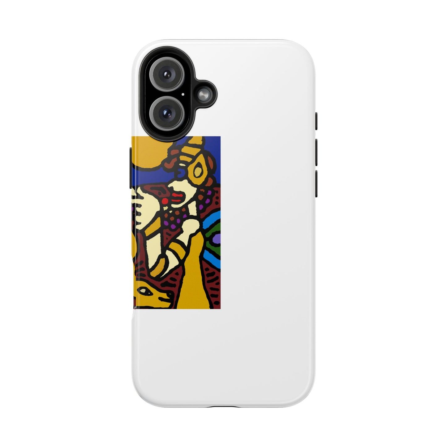 The golden snake being blessed by the fairy Tough Phone Case