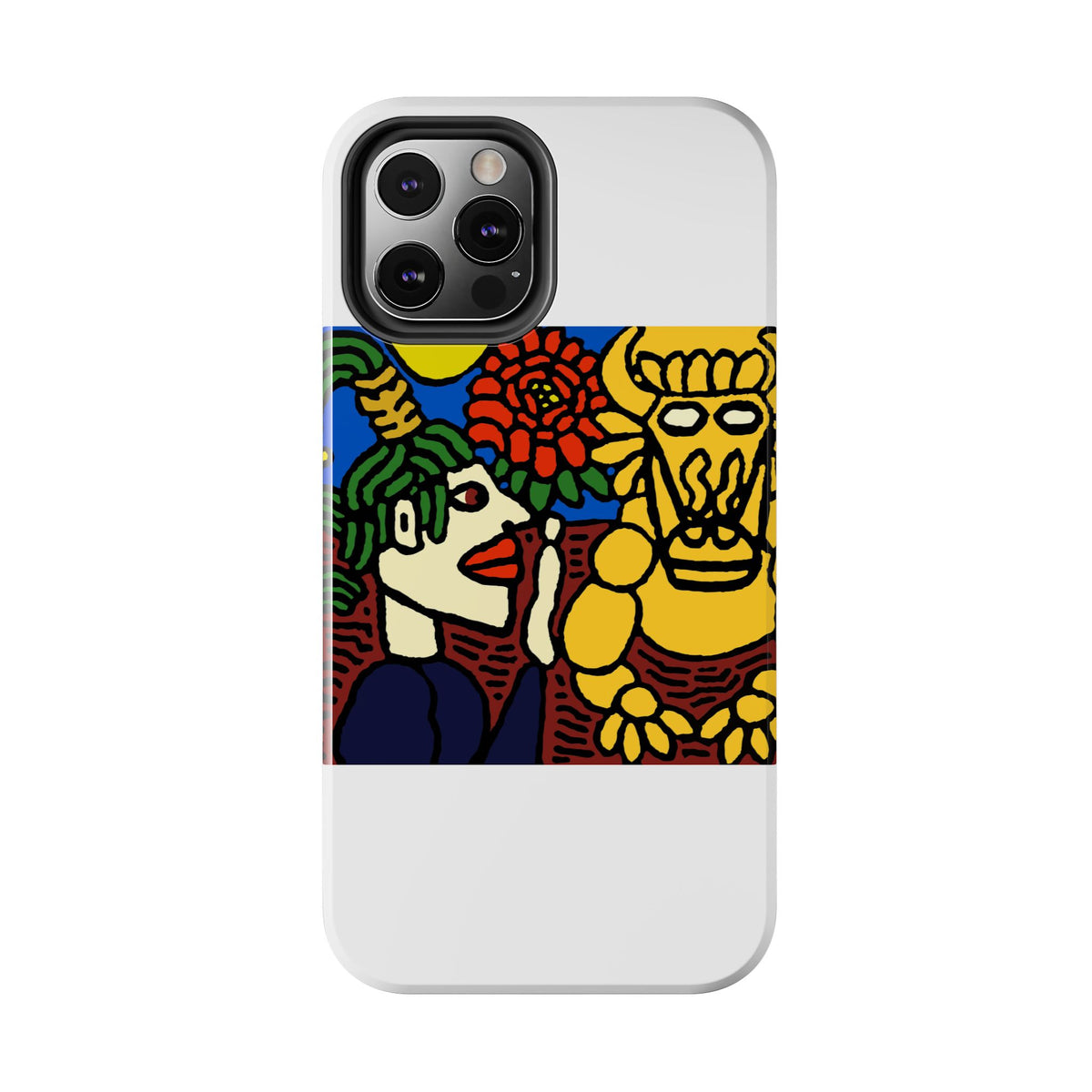 The warrior hailing the mighty golden dragon Tough Phone Case