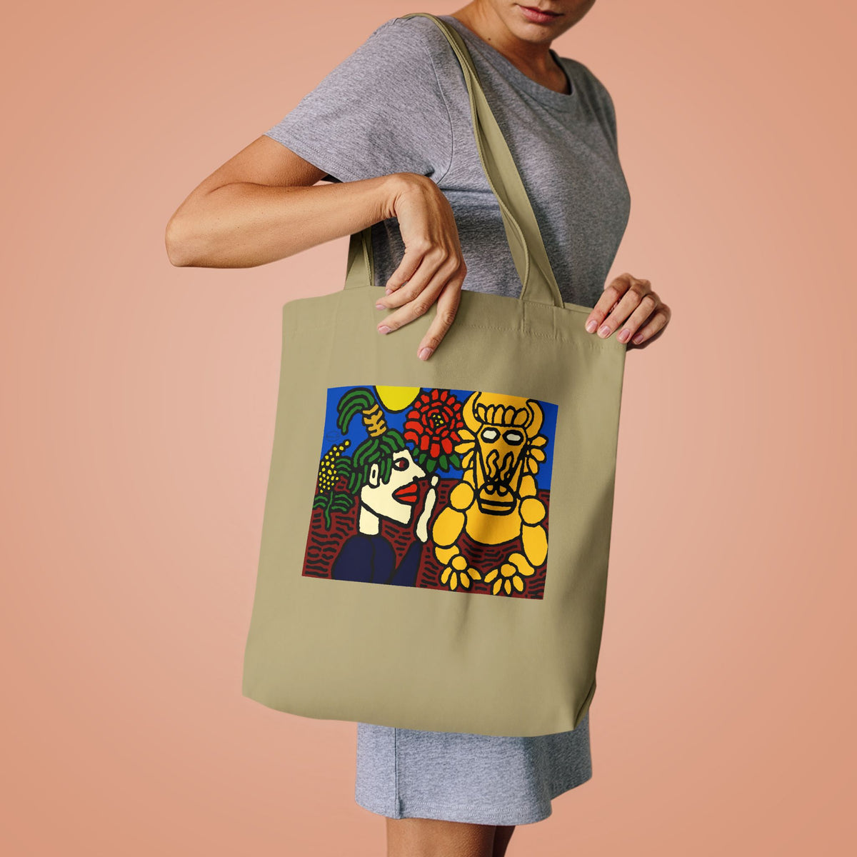 The warrior hailing the mighty golden dragon Classic Tote Bag
