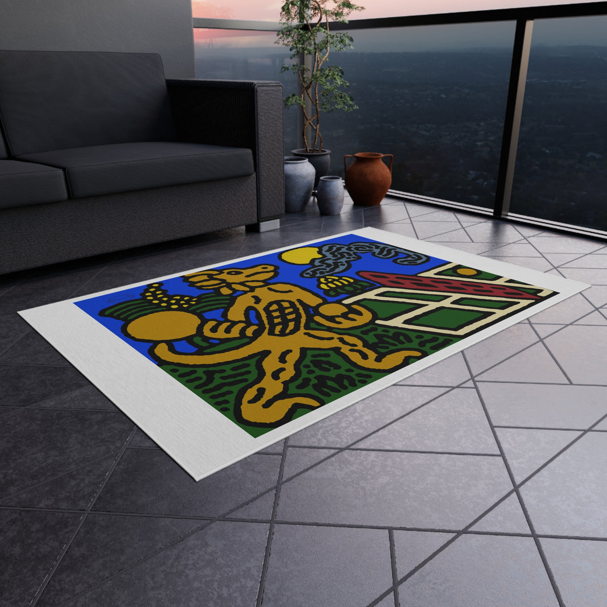 Ready for making big serves in life — Outdoor Rug