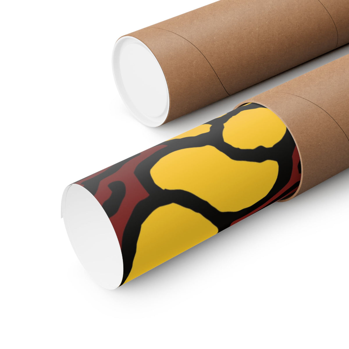 The warrior hailing the mighty golden dragon Matte Poster Horizontal (Large)