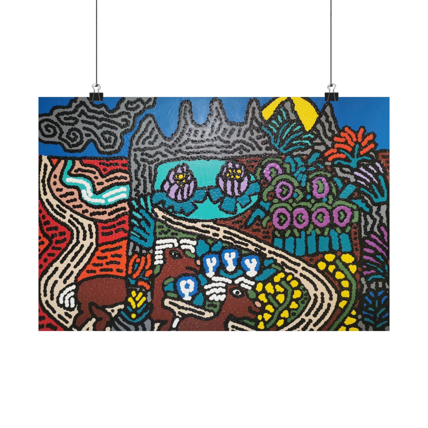 Going to the valley of hope and prosperity Matte Poster Horizontal (Small)