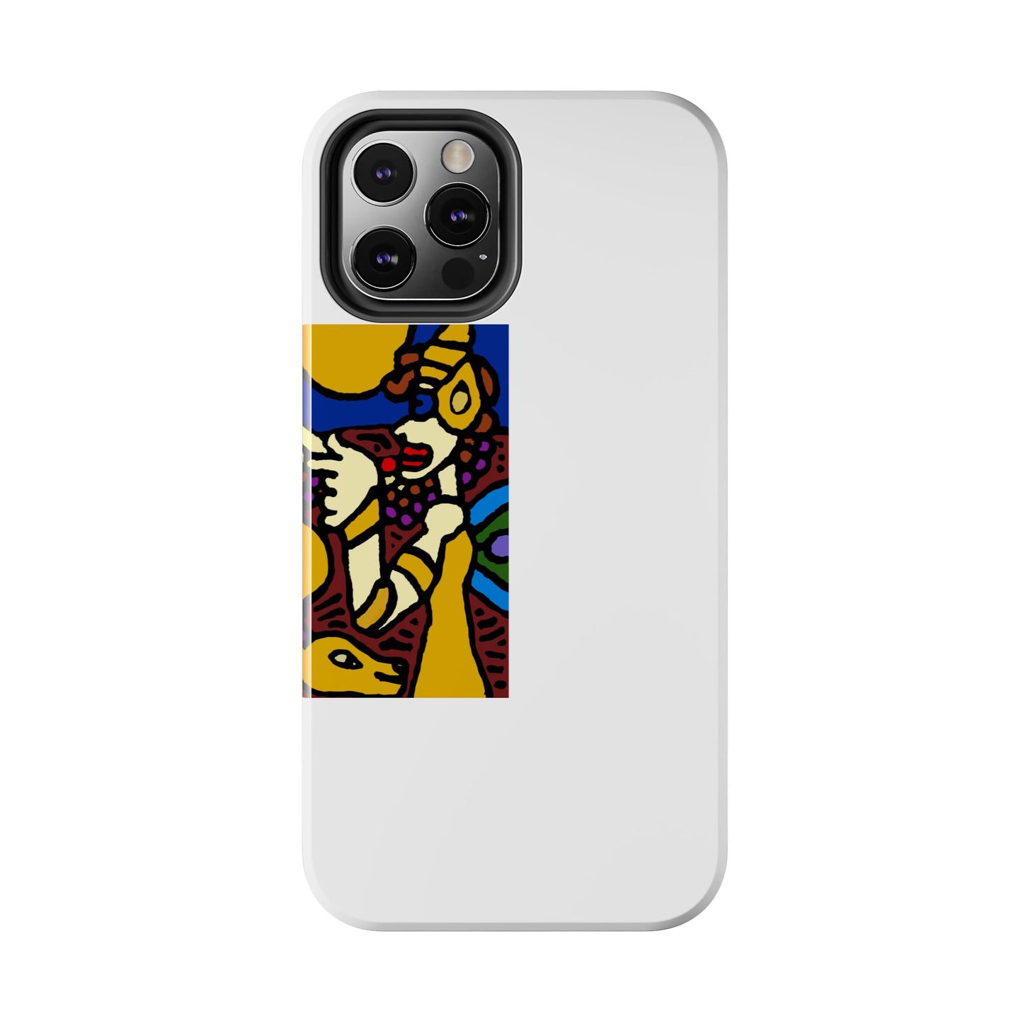The golden snake being blessed by the fairy Tough Phone Case