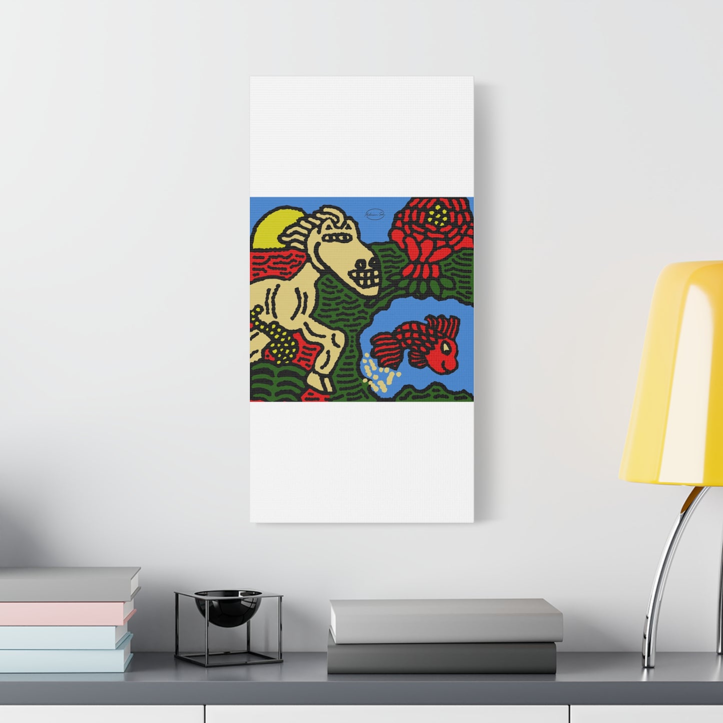 Galloping carefree through life Canvas (Small)