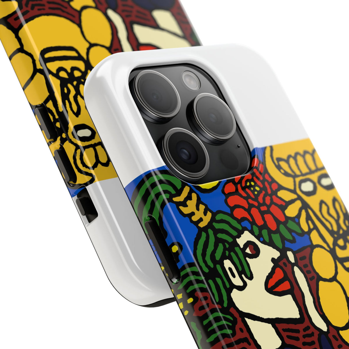 The warrior hailing the mighty golden dragon Tough Phone Case