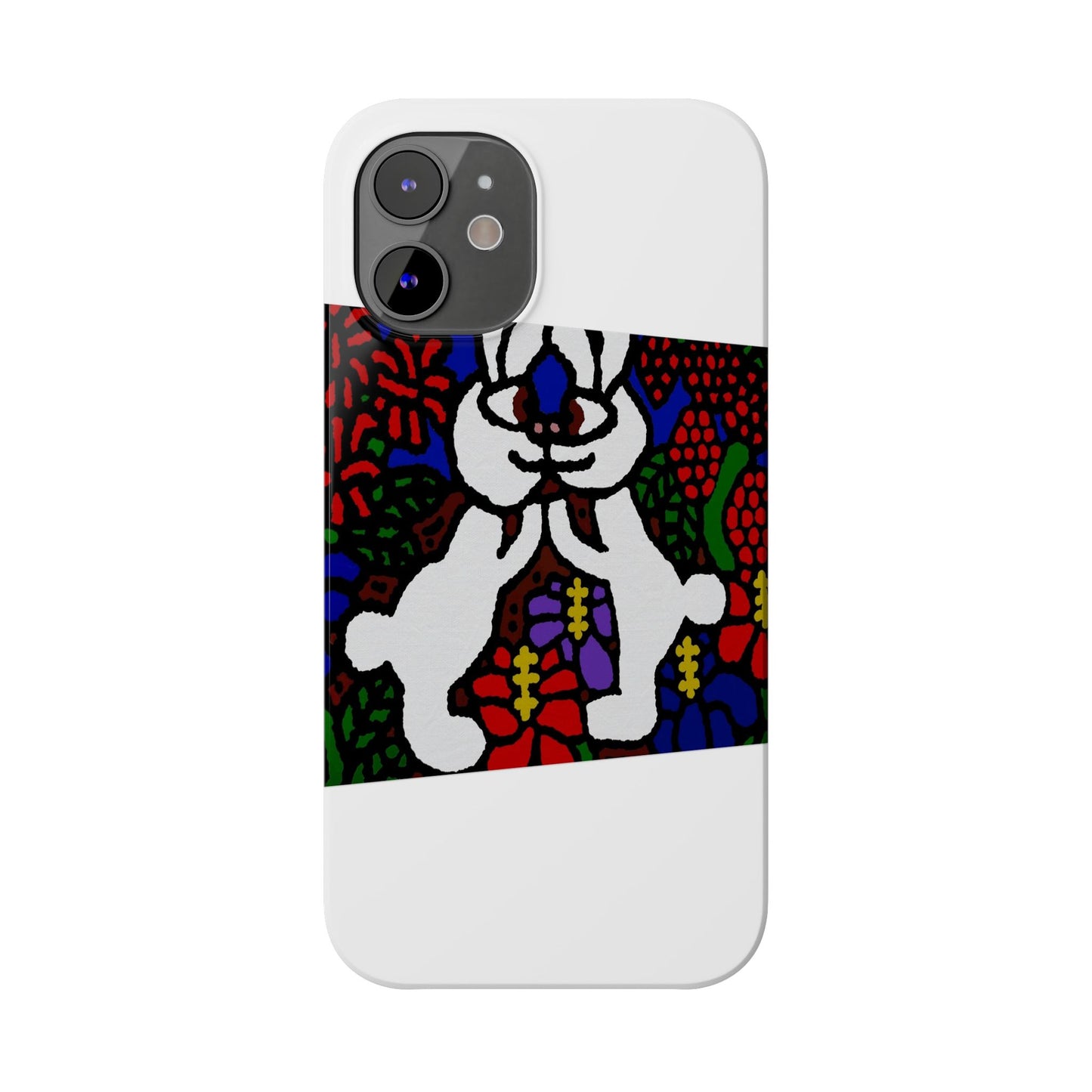 Bunnies in love Slim Phone Case