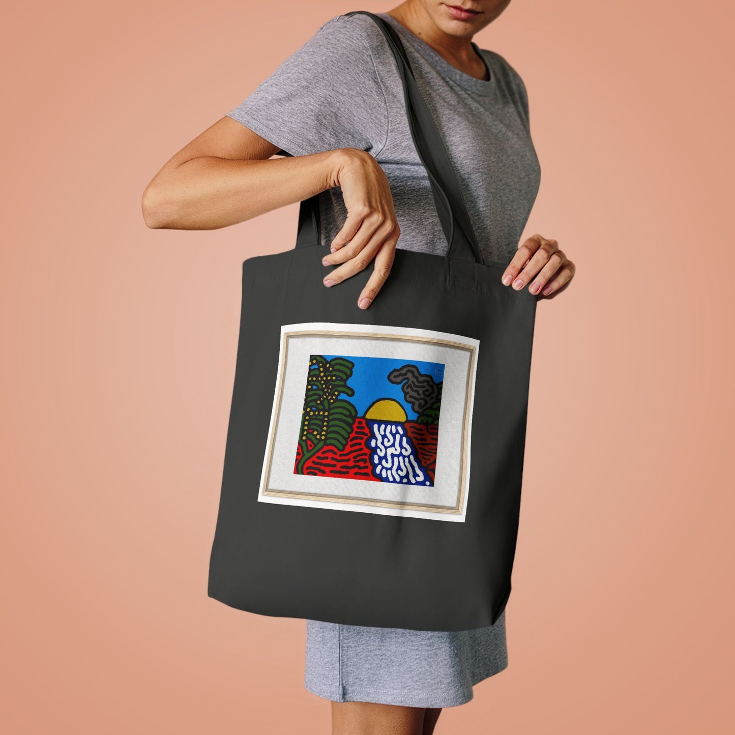 The river that joins the Australian wattle and Lebanese cedar tree in friendship Classic Tote Bag