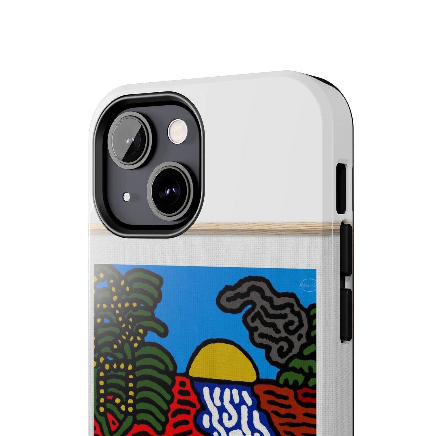 The river that joins the Australian wattle and Lebanese cedar tree in friendship Tough Phone Case