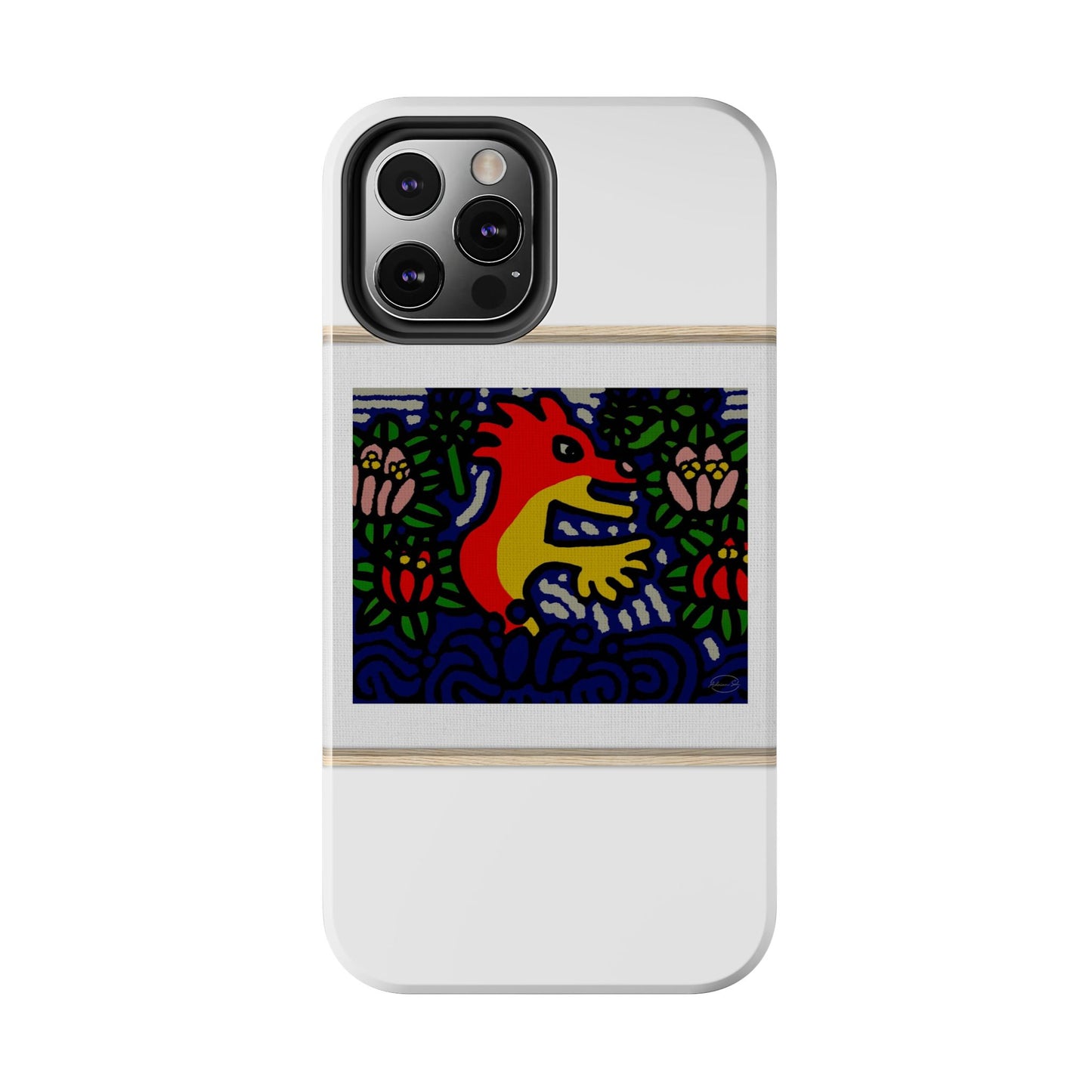 Breaking through the surface of a lotus pond Tough Phone Case