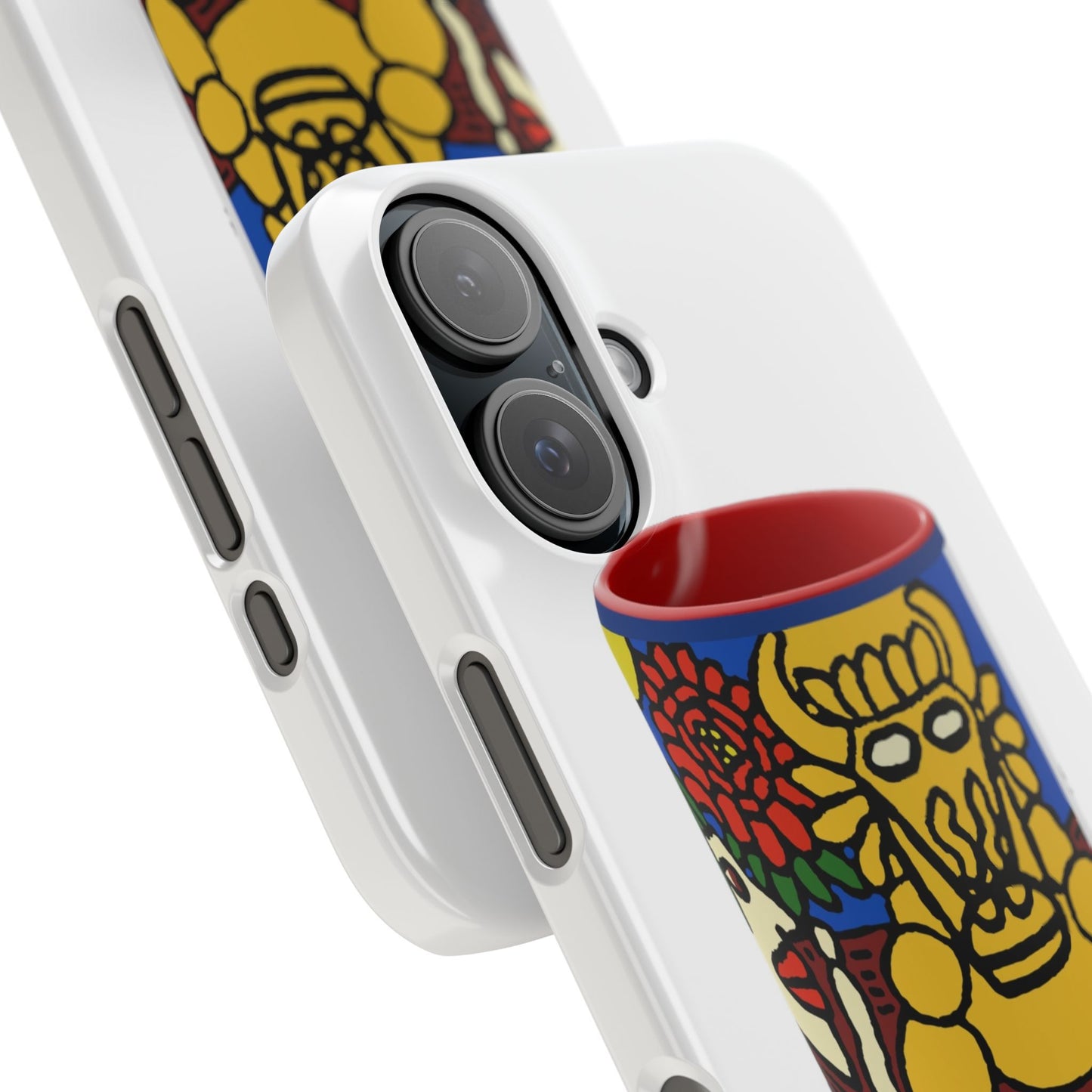 The warrior hailing the mighty golden dragon Slim Phone Case