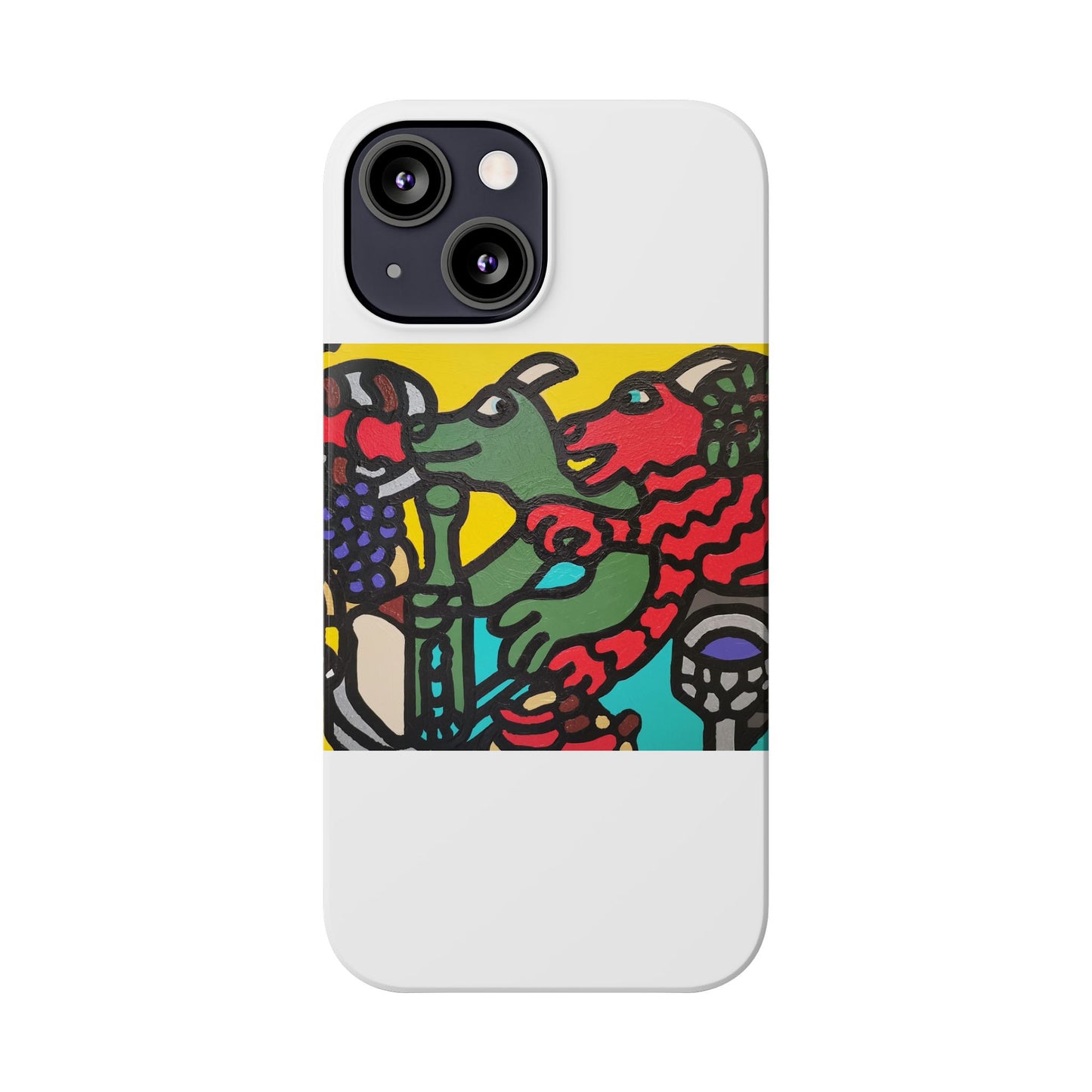Enjoying our companionship Slim Phone Case