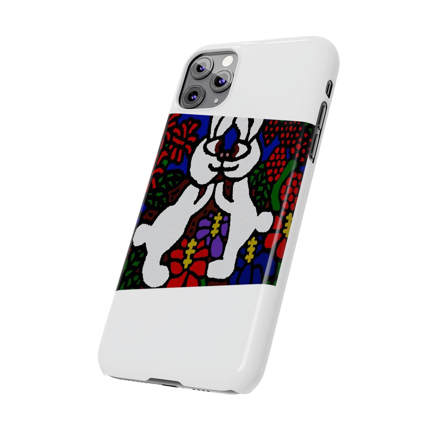 Bunnies in love Slim Phone Case