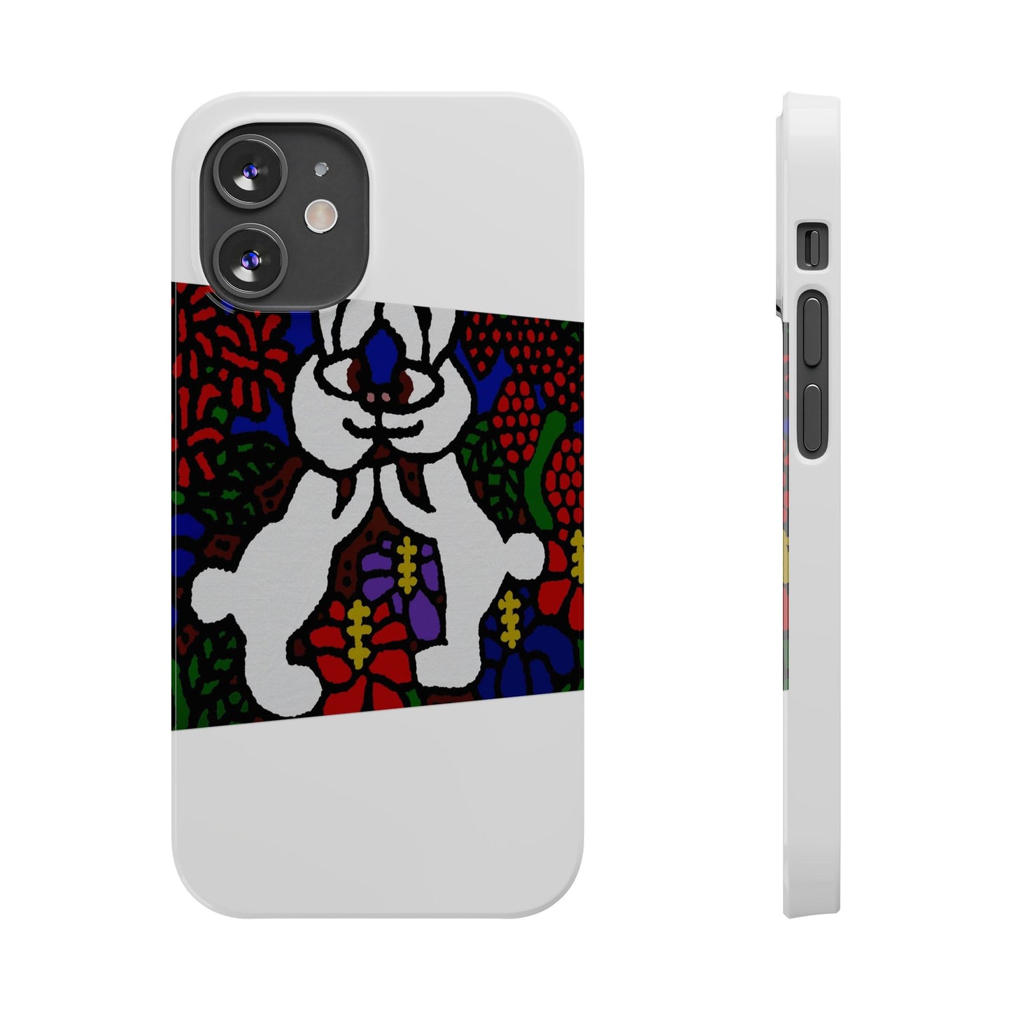 Bunnies in love Slim Phone Case