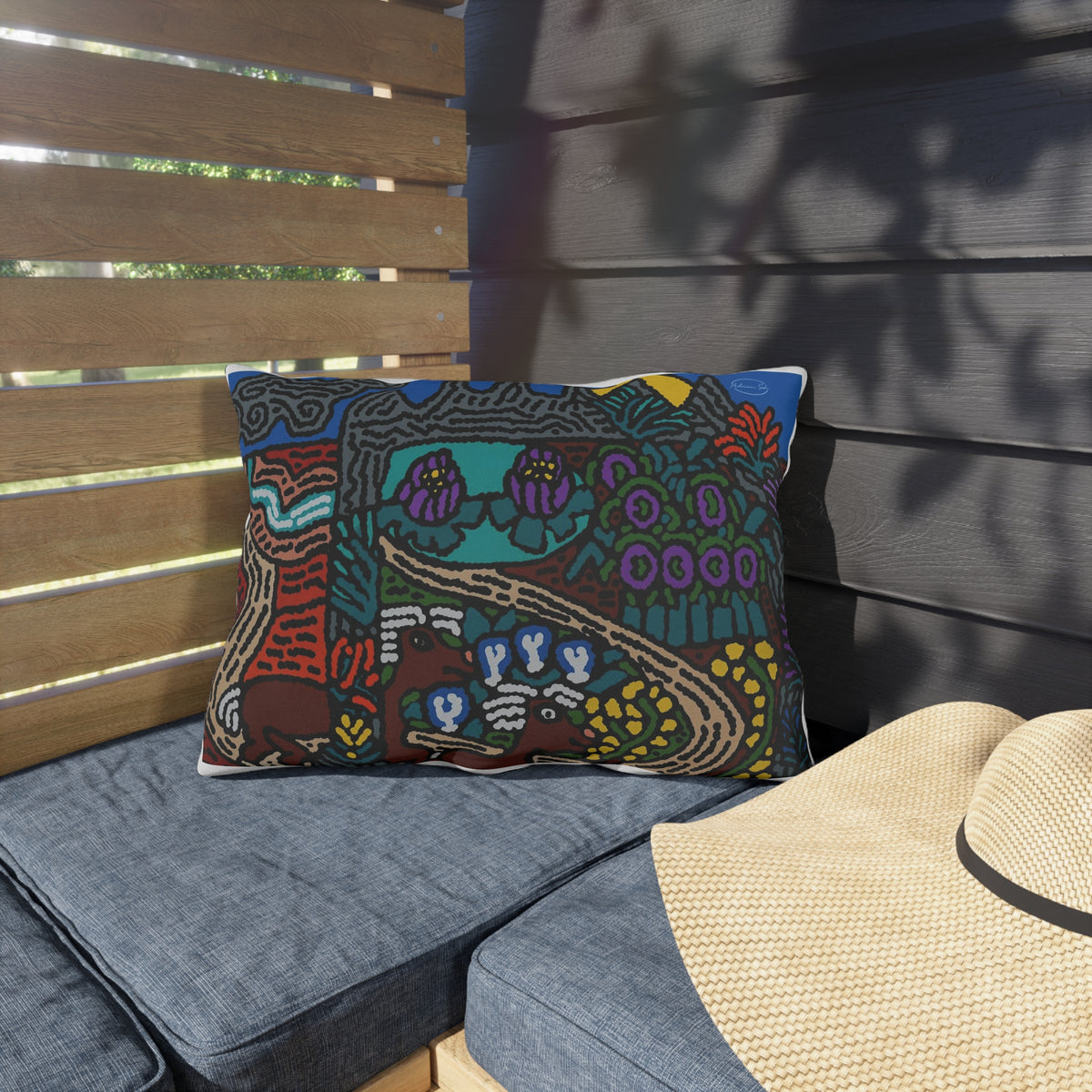 Going to the valley of hope and prosperity — Outdoor Pillow