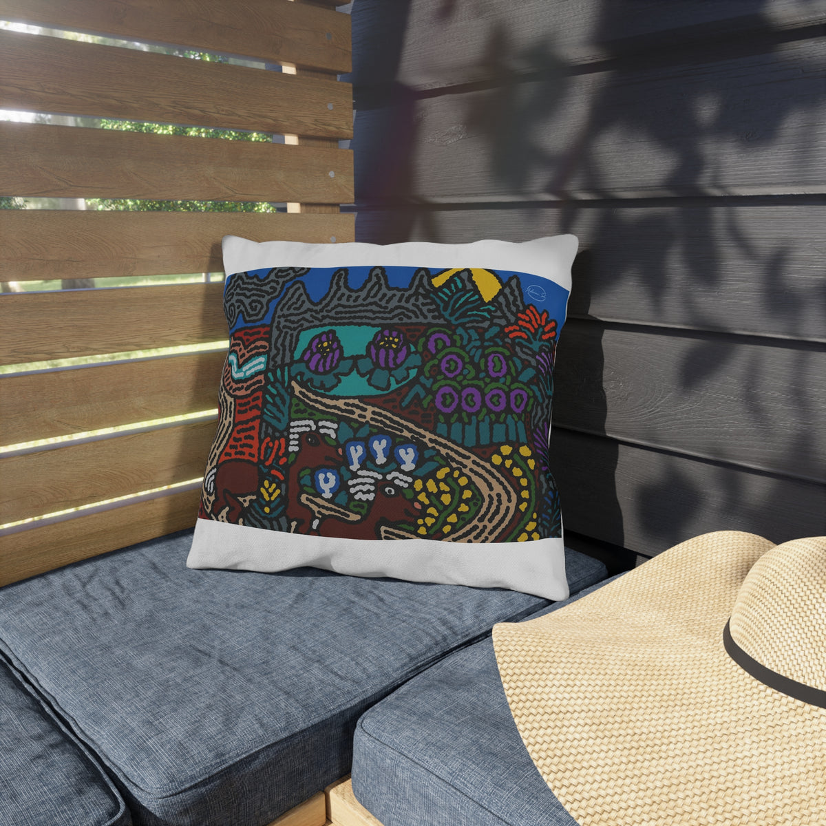 Going to the valley of hope and prosperity — Outdoor Pillow