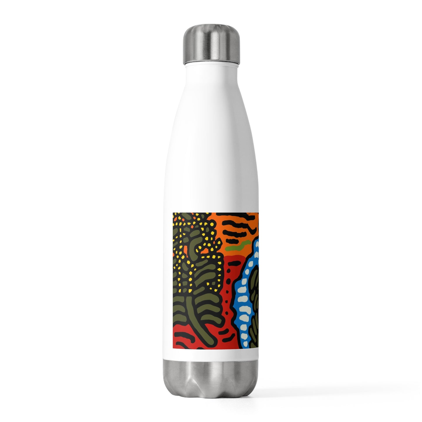 The Sri Lankan water lilies meets the Australian wattle Stainless Steel Water Bottle