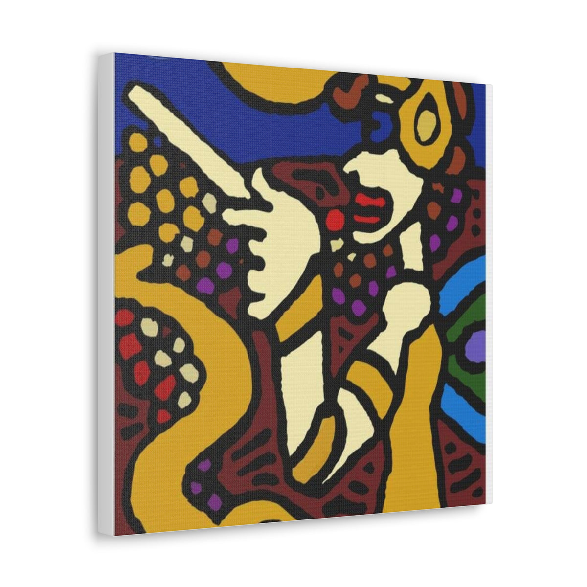 The golden snake being blessed by the fairy Canvas (Small)