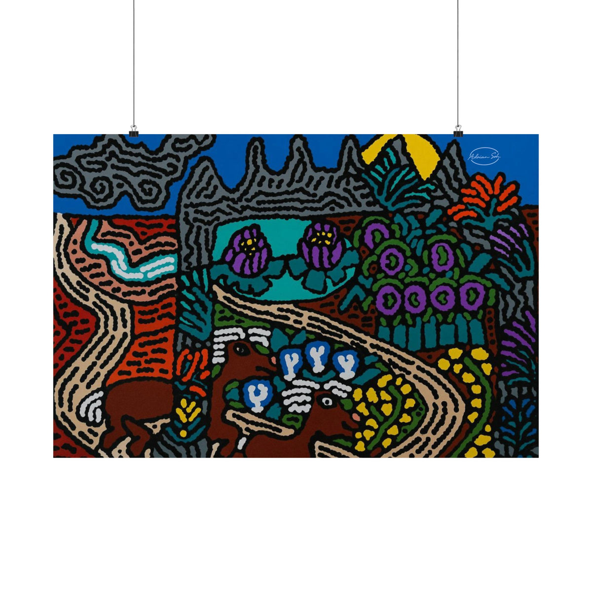 Going to the valley of hope and prosperity Matte Poster Horizontal (Large)