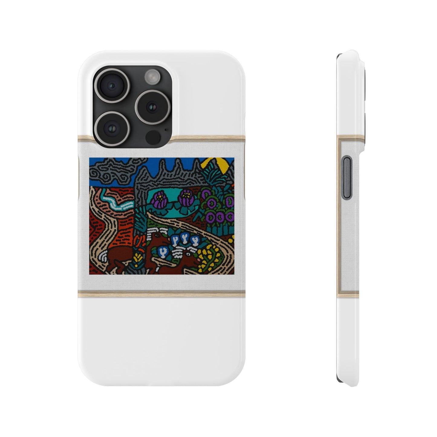 Road to a Sanctuary and Oasis Slim Phone Case