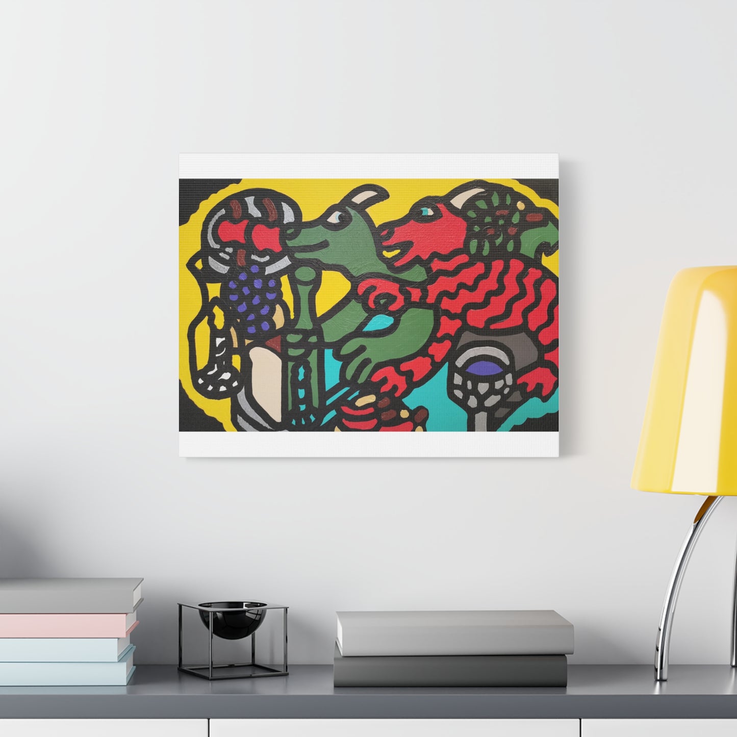 Enjoying our companionship Canvas (Large)