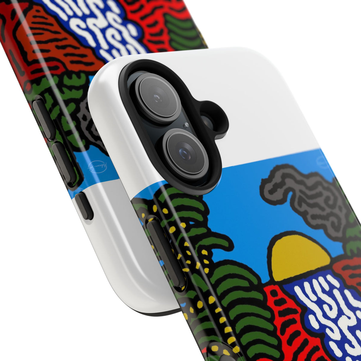 The river that joins the Australian wattle and Lebanese cedar tree in friendship Tough Phone Case