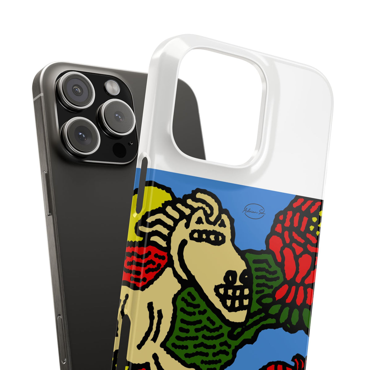 Galloping carefree through life Slim Phone Case
