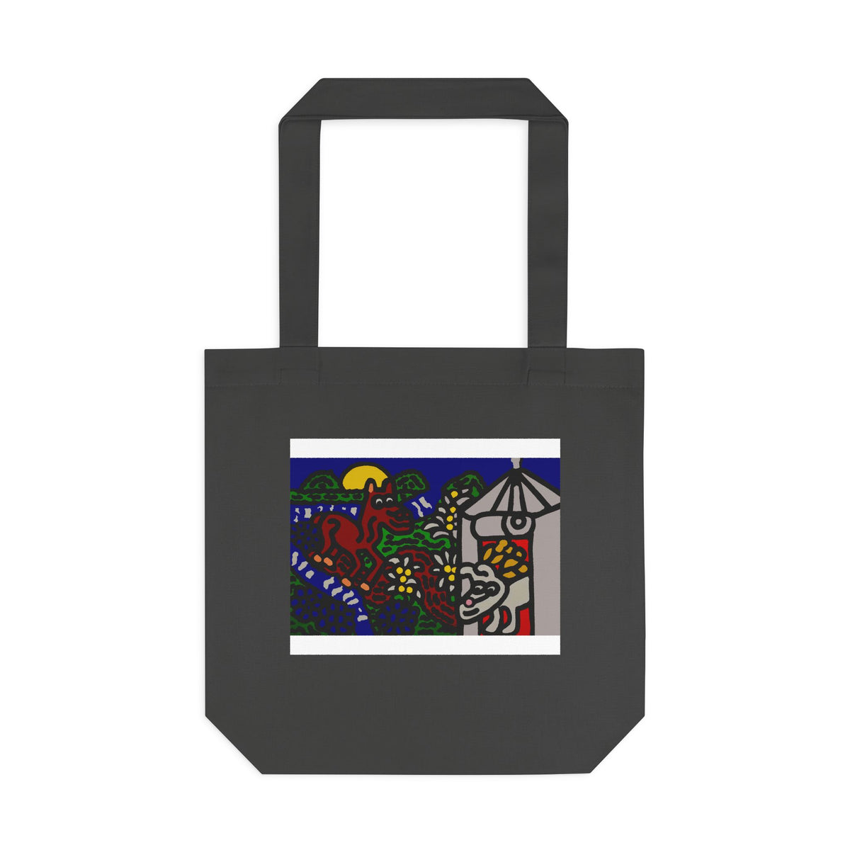 Bunny welcoming a friendly horse on his journey Classic Tote Bag
