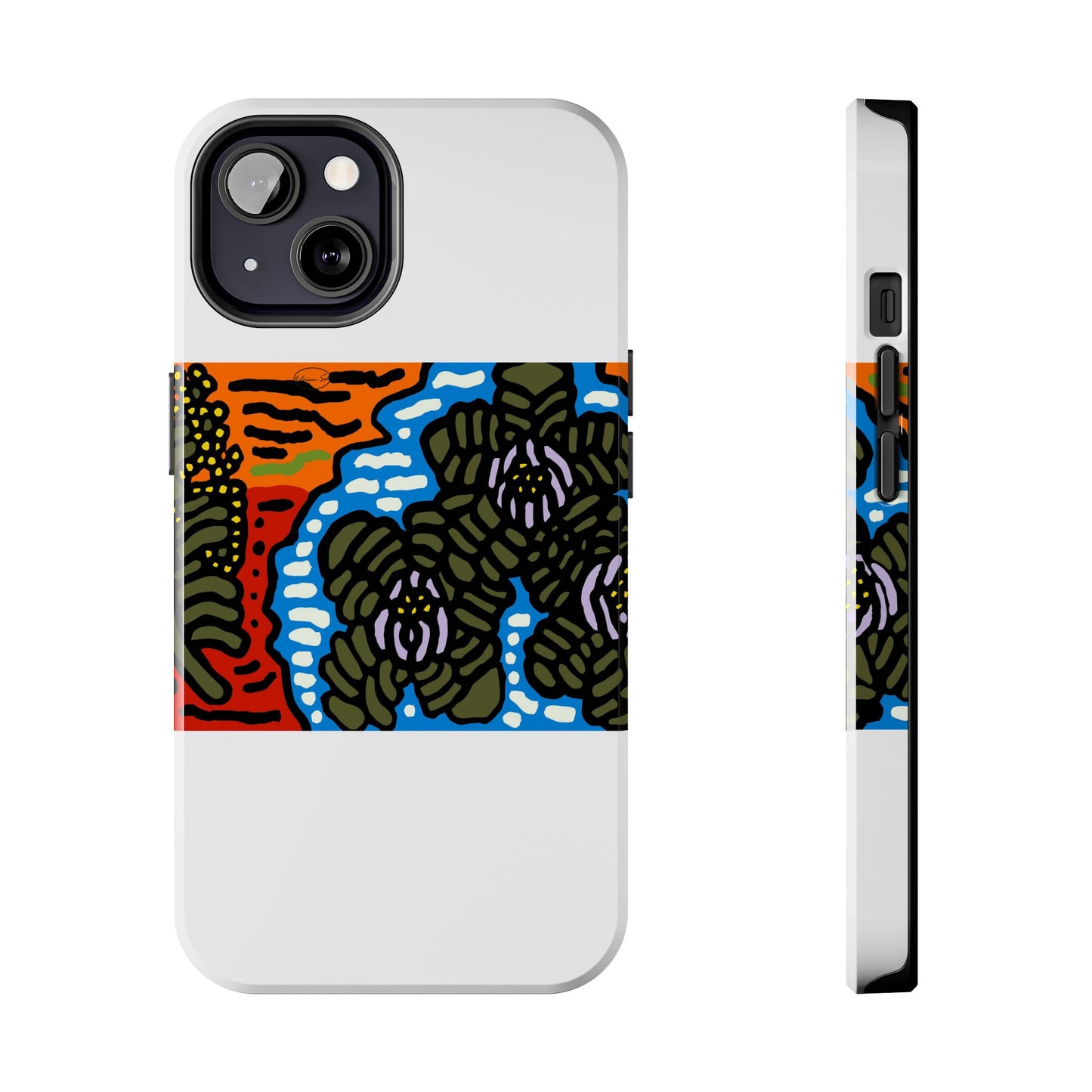 The Sri Lankan water lilies meets the Australian wattle Tough Phone Case